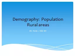 Demography:  Population