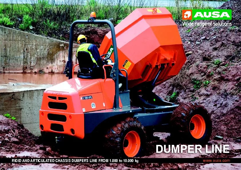 RIGID AND ARTICULATED CHASSIS DUMPERS LINE FROM 1.000 to 10.000 kg
...