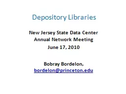 Depository Libraries