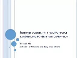Internet connectivity among people experiencing poverty and