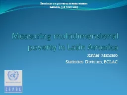 Measuring multidimensional poverty in Latin America