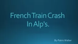 French Train Crash