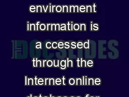 Introduction Within the electronic environment information is a ccessed through the Internet