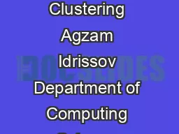 A Trajectory Cleaning Framework for Trajectory Clustering Agzam Idrissov Department of