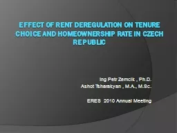 Effect of rent deregulation on tenure choice and homeowners
