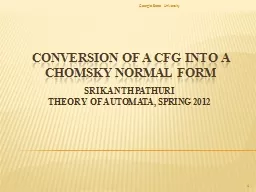 CONVERSION OF A CFG INTO A