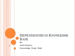Dependencies in Knowledge Base