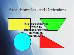 Area: Formulas and Derivations
