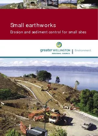 Small earthworksErosion and sediment control for small sites