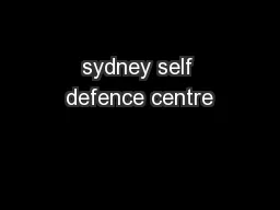 sydney self defence centre