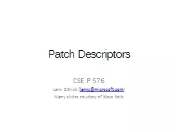 Patch Descriptors