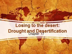 Losing to the desert: Drought and Desertification