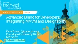 Advanced Blend for Developers: Integrating MVVM and