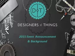 2015 Event Announcement