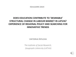 DOES EDUCATION CONTRIBUTE TO 'DESIRABLE' STRUCTURAL CHANGE