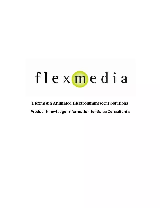 Flexmedia Animated Electroluminescent Solutions