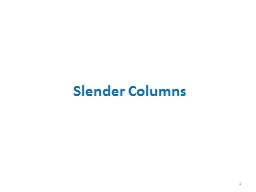 Slender Columns