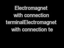 Electromagnet with connection terminalElectromagnet with connection te