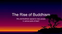 Why did Buddhism appeal to many people