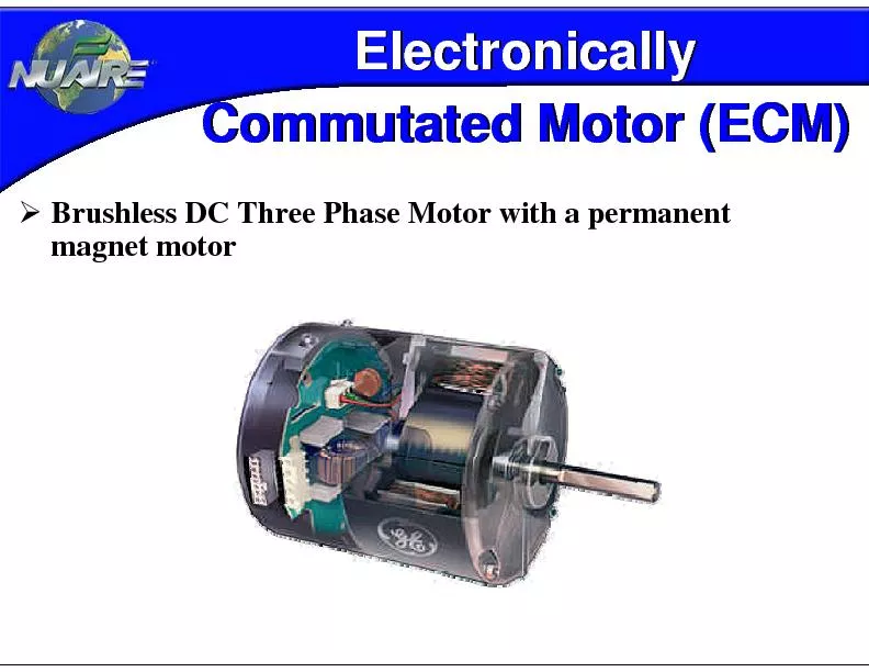 ElectronicallyCommutatedMotor (ECM)ElectronicallyCommutatedMotor (ECM)