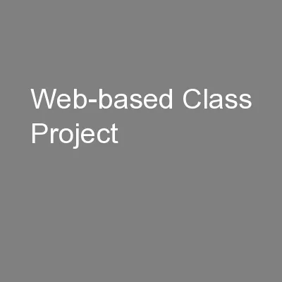 Web-based Class Project