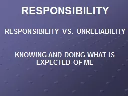 RESPONSIBILITY