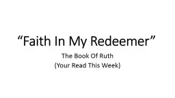 Ruth: A Story of