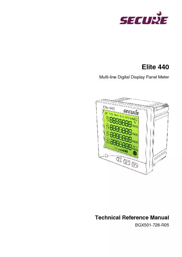 Elite 440Multiline Digital Display Panel Meter