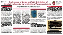 The Promise of Simple and Total Disinfection of