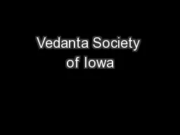 Vedanta Society of Iowa