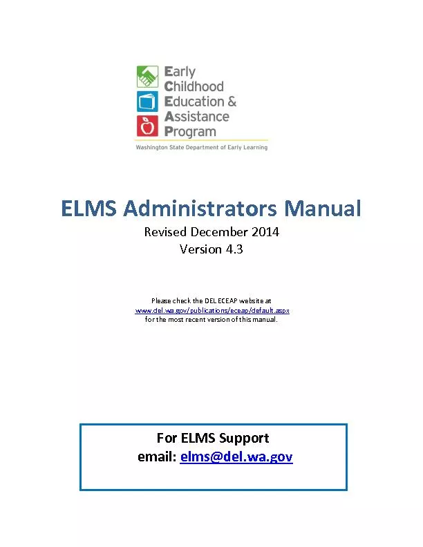 ELMS Administrators Manual