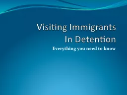 Visiting Immigrants