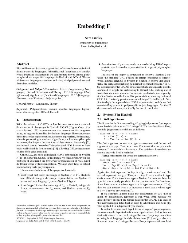 languagepolymorphism.Inthispaperweexplorethelatteroption,aimingtochoos