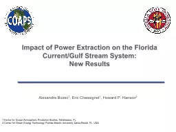 Impact of Power Extraction on the Florida Current/Gulf Stre