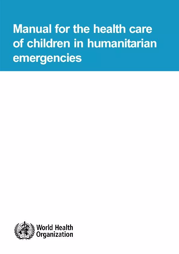 of children in humanitarian