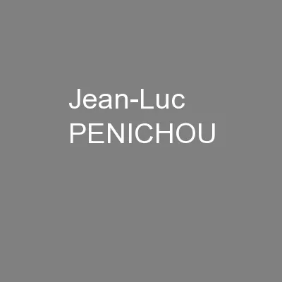 Jean-Luc PENICHOU