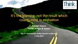 It’s the learning, not the result which counts most in ev