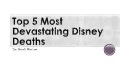 Top 5 Most Devastating Disney Deaths