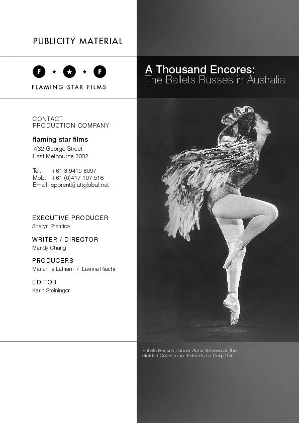 Ballets Russes dancer Anna Volkova as theGolden Cockerel in  Fokine's