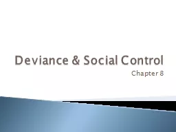 Deviance & Social Control