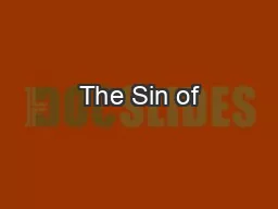 The Sin of