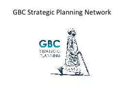 GBC Strategic Planning Network