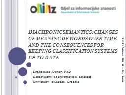 Diachronic semantics: changes of meaning of words over time