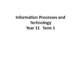 Information Processes and Technology