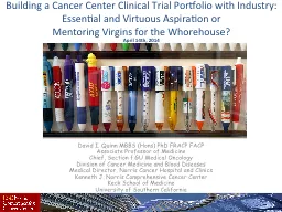 Building a Cancer Center Clinical Trial Portfolio with Indu