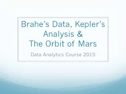 Brahe’s Data,