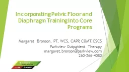 Incorporating Pelvic Floor and Diaphragm Training into Core