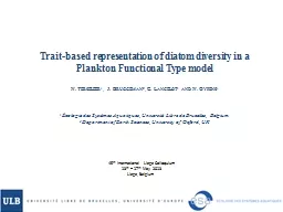 Trait-based representation of diatom diversity in a Plankto