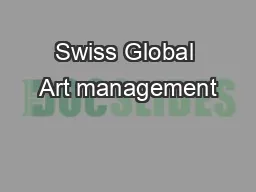 Swiss Global Art management