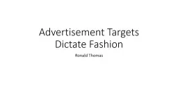 Advertisement Targets Dictate